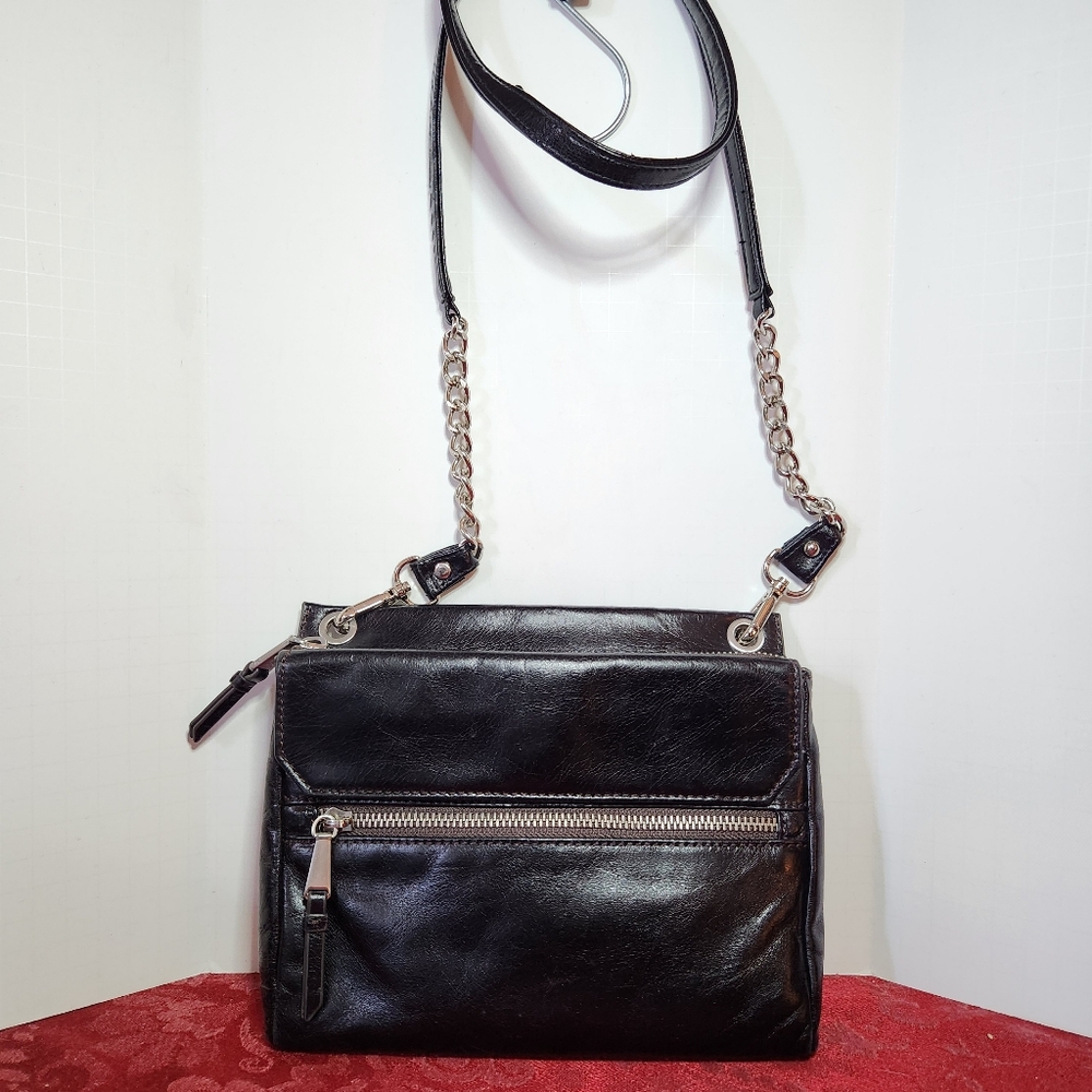 Hobo International The Original Black Leather Crossbody Bag